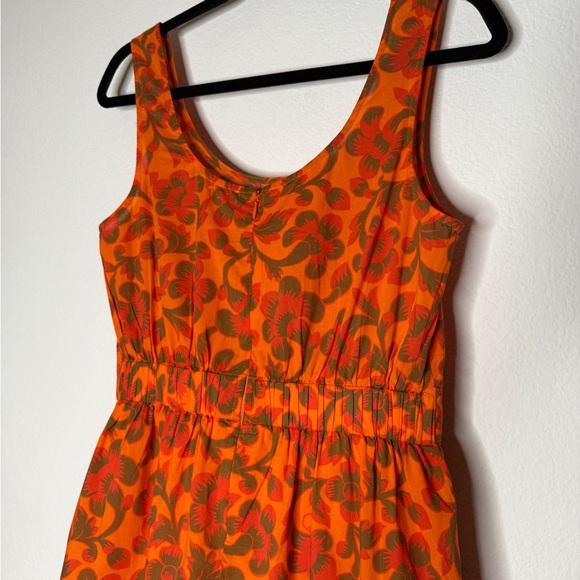 RHODE Tilda Floral Dress Bold Orange Red Size S - Picture 4 of 6
